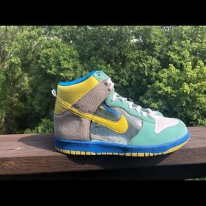 NIKE DUNK HIGH SB 6.0 BLUE/ WHITE/ CLEAR SIZE 7.5